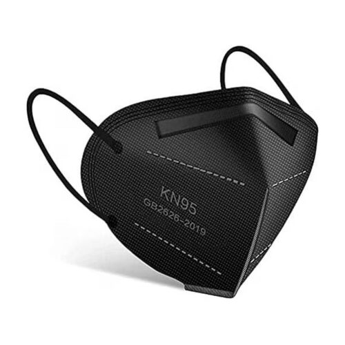 5 Layer Face Mask 50pcs Black Filtering Protection